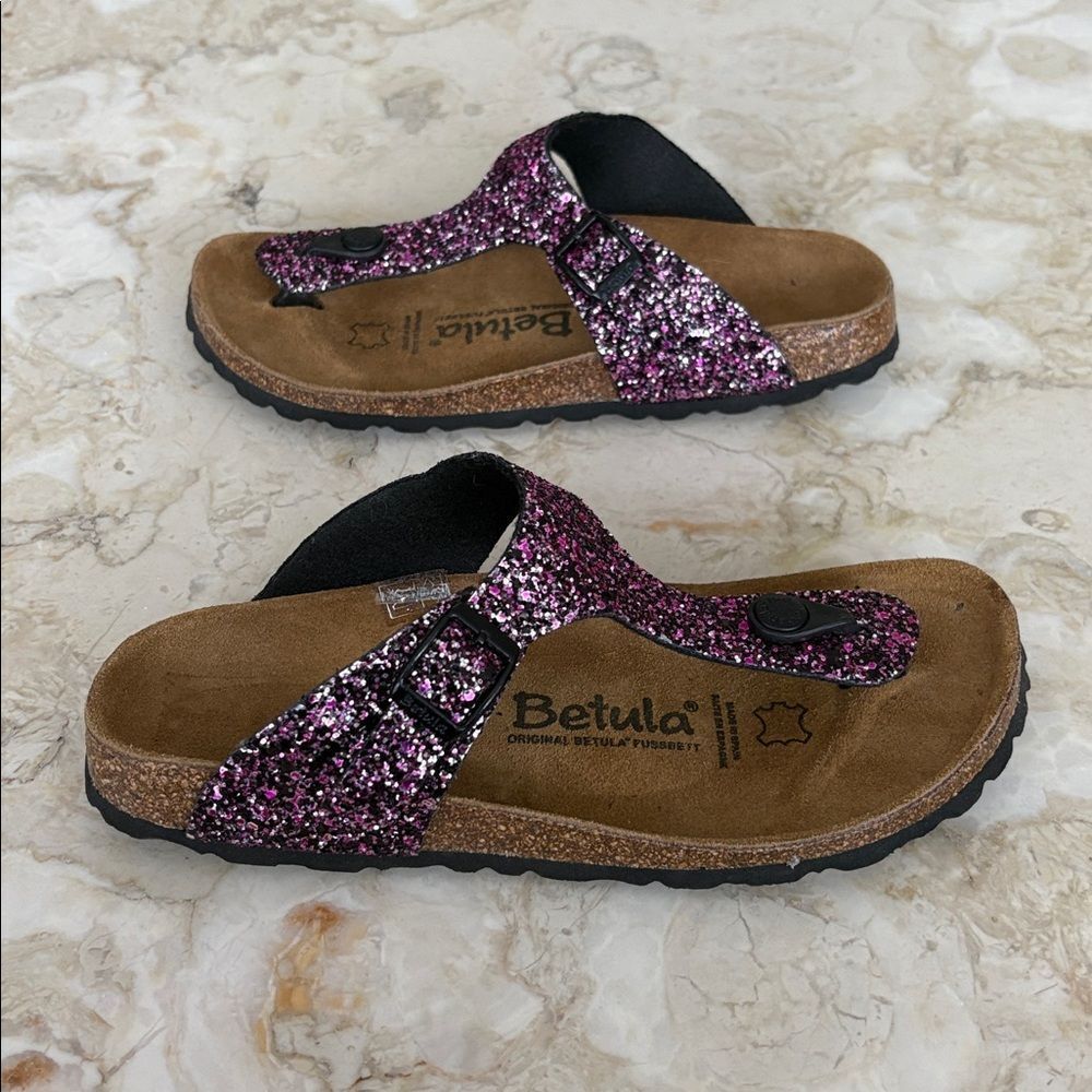 Betula by Birkenstock Gizeh Sandals – Pink Glitter – Size 5 - Picture 5 of 13